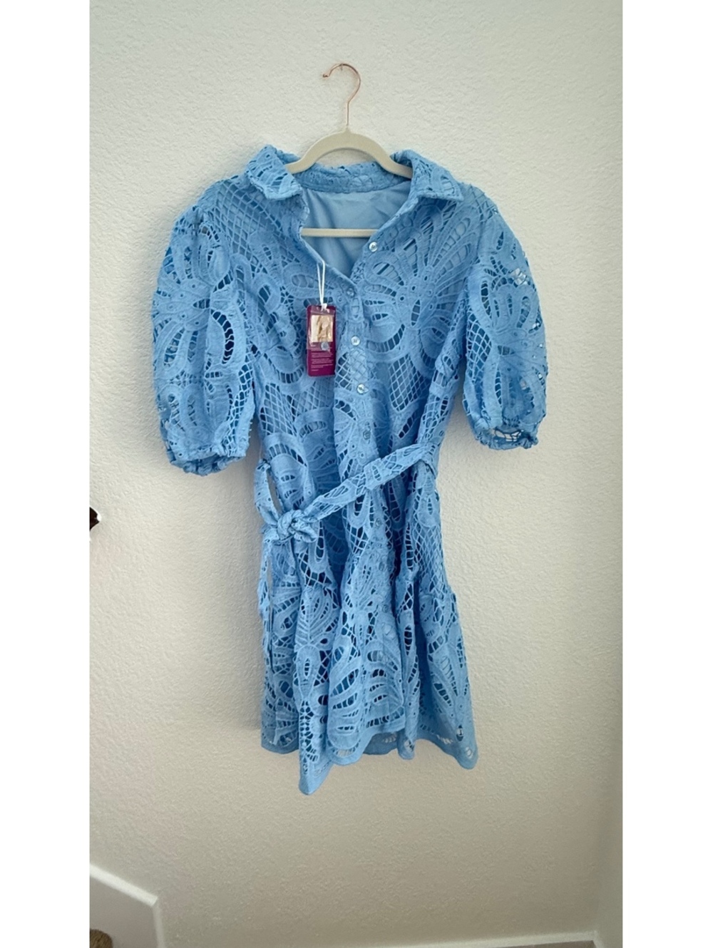 Loveimgs Hollow Out Lace Dress - 0140